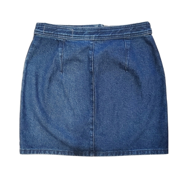 RAG & BONE Racer Denim Mini Skirt - Picture 3 of 5